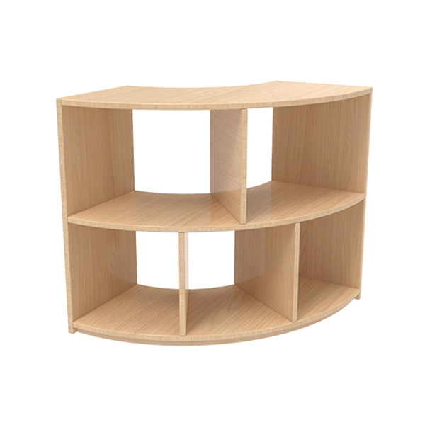 實木轉(zhuǎn)角五格柜